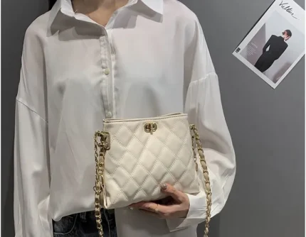 Korean style quilted shoulder bag fashion bag for women - Image 2