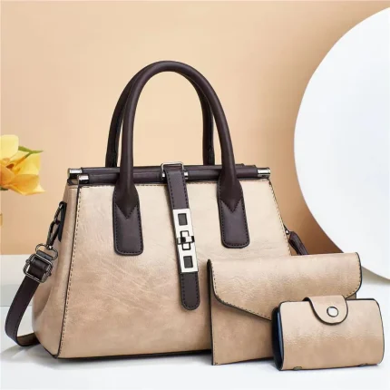 Simple messenger bag mommy package 3pcs set for women - Image 7