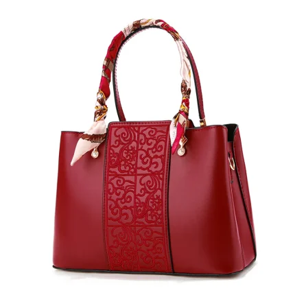 High capacity bride handbag red wedding bag - Image 6
