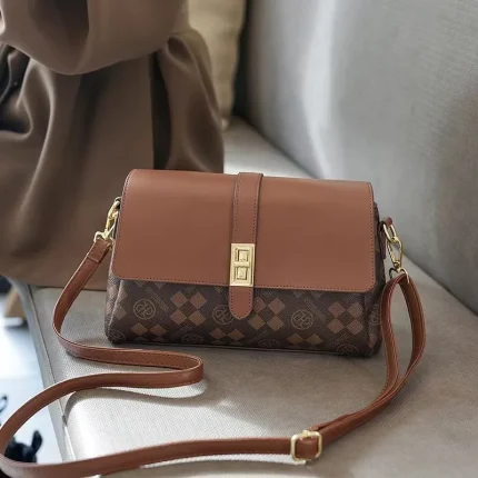 Lock catch bag European style messenger bag for women - Image 2