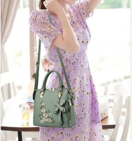 Gift pure composite bag fashion handbag 2pcs set - Image 3