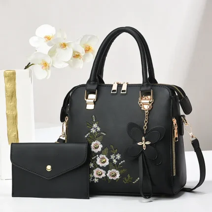 Gift pure composite bag fashion handbag 2pcs set - Image 4