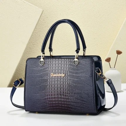 Fashion simple handbag Western style shoulder bag - Image 3