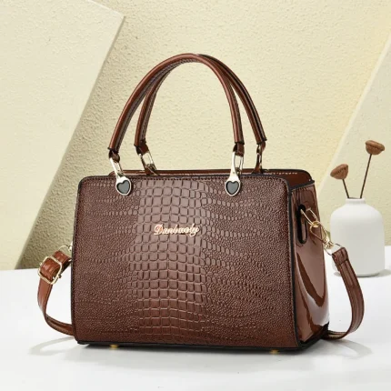 Fashion simple handbag Western style shoulder bag - Image 6