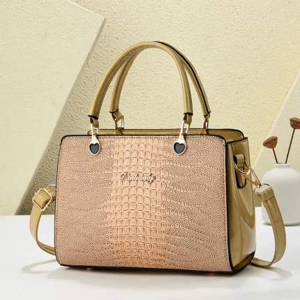 Fashion simple handbag Western style shoulder bag - Image 7