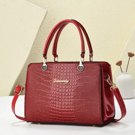 Fashion simple handbag Western style shoulder bag - Image 8