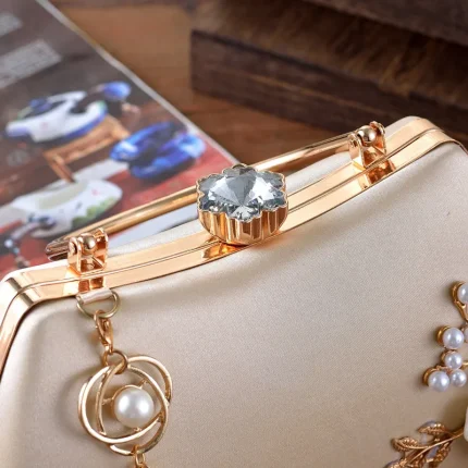 Satin cheongsam pendant diagonal package for women - Image 8